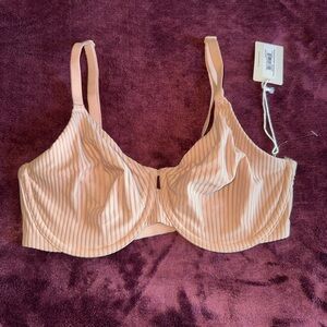 Bare Necessities Pink Ribbed Bra
